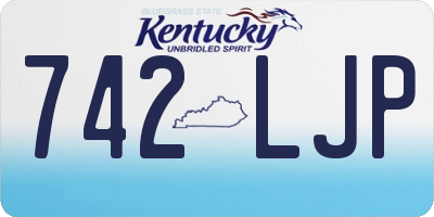 KY license plate 742LJP