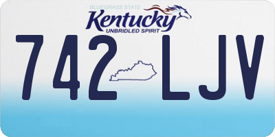 KY license plate 742LJV