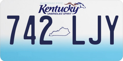 KY license plate 742LJY