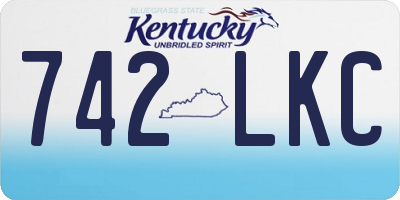 KY license plate 742LKC