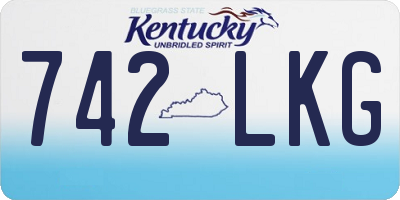 KY license plate 742LKG