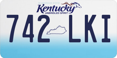 KY license plate 742LKI