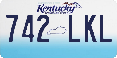 KY license plate 742LKL