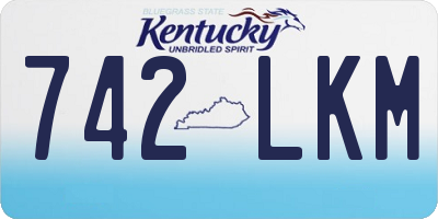 KY license plate 742LKM