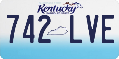 KY license plate 742LVE