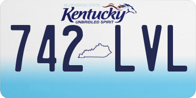 KY license plate 742LVL