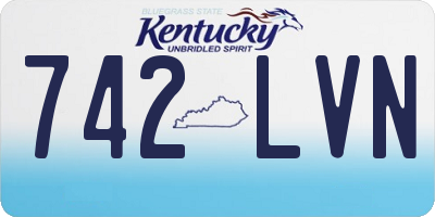 KY license plate 742LVN