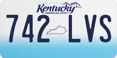 KY license plate 742LVS