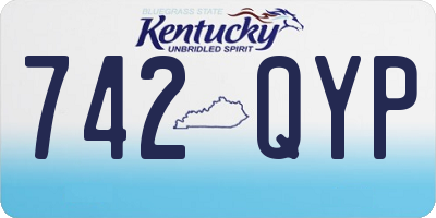 KY license plate 742QYP