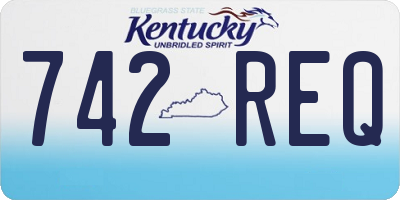 KY license plate 742REQ