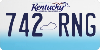 KY license plate 742RNG