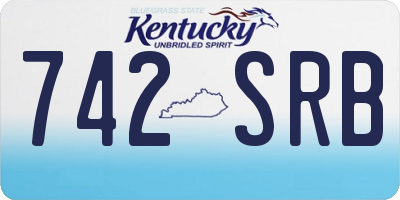 KY license plate 742SRB