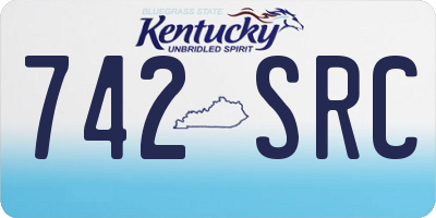 KY license plate 742SRC