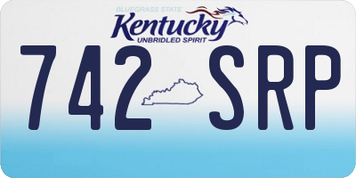 KY license plate 742SRP