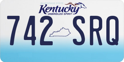 KY license plate 742SRQ