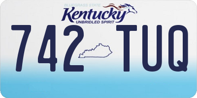 KY license plate 742TUQ
