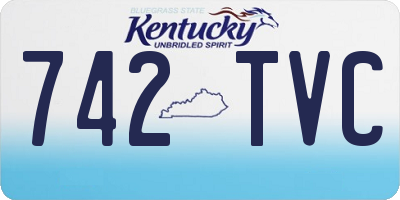 KY license plate 742TVC