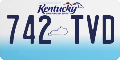 KY license plate 742TVD