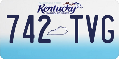 KY license plate 742TVG