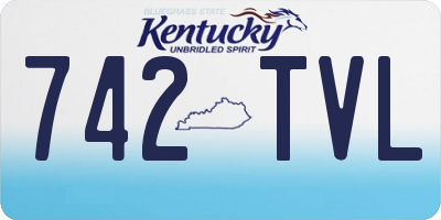 KY license plate 742TVL