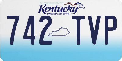 KY license plate 742TVP