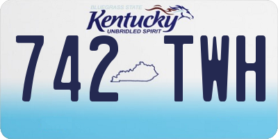 KY license plate 742TWH