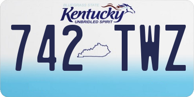 KY license plate 742TWZ