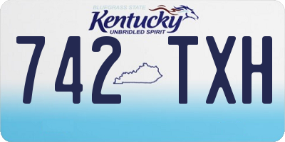 KY license plate 742TXH