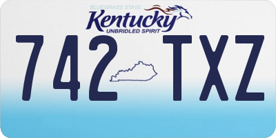 KY license plate 742TXZ