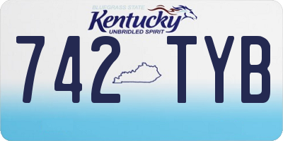 KY license plate 742TYB