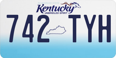 KY license plate 742TYH