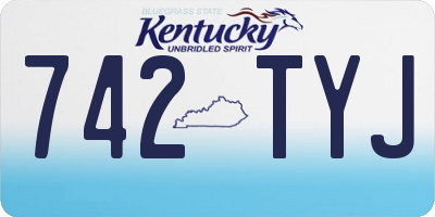 KY license plate 742TYJ