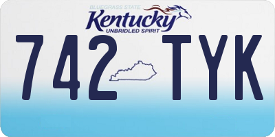 KY license plate 742TYK