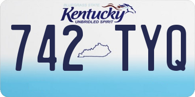 KY license plate 742TYQ
