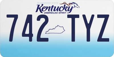 KY license plate 742TYZ