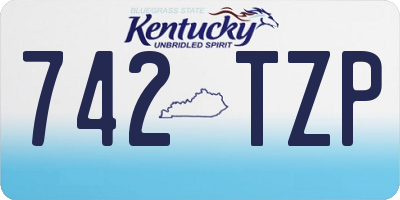 KY license plate 742TZP