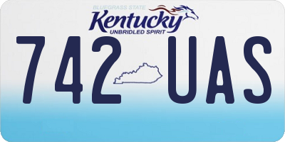 KY license plate 742UAS