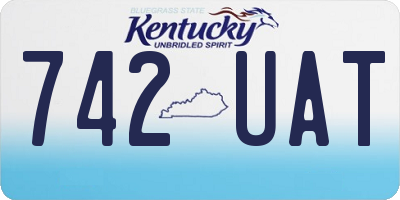 KY license plate 742UAT