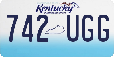 KY license plate 742UGG