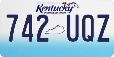 KY license plate 742UQZ