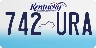 KY license plate 742URA