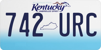 KY license plate 742URC