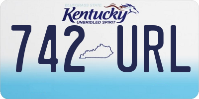 KY license plate 742URL