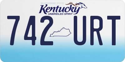 KY license plate 742URT