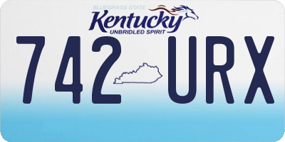 KY license plate 742URX