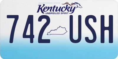 KY license plate 742USH