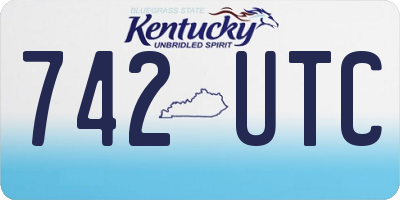 KY license plate 742UTC