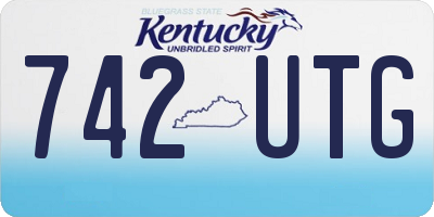 KY license plate 742UTG