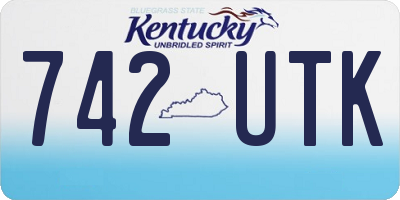 KY license plate 742UTK