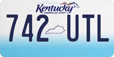 KY license plate 742UTL